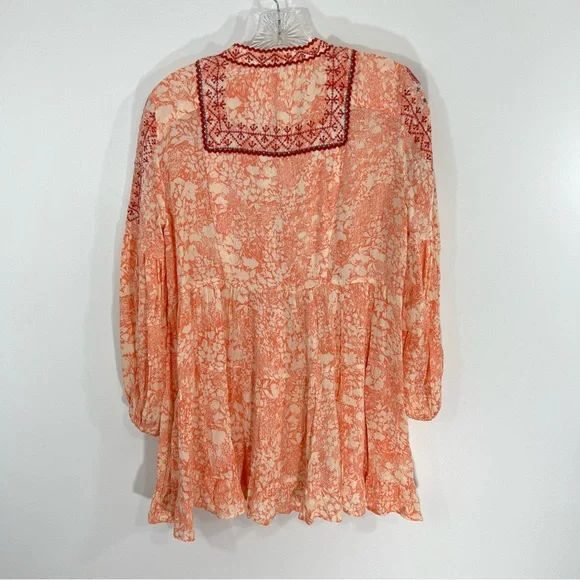Anthropologie Claudia Embroidered Tunic Size XS Petite - Picture 6 of 8